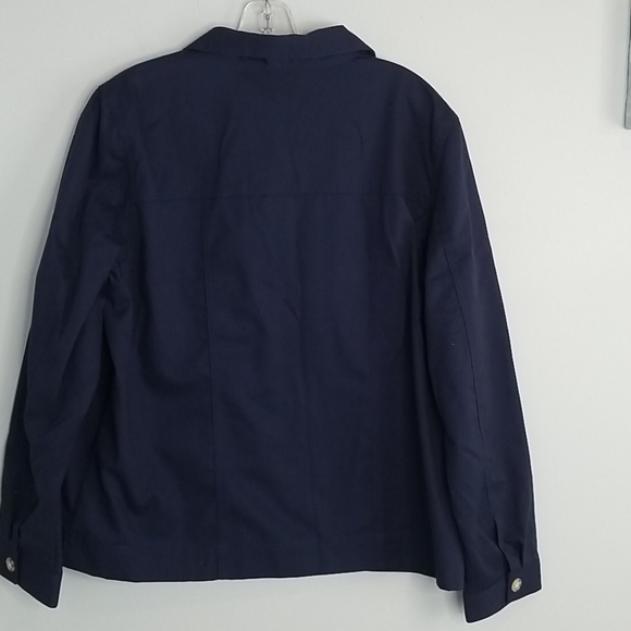 Appleseeds navy blue button jacket blazer Large - Picture 5 of 10